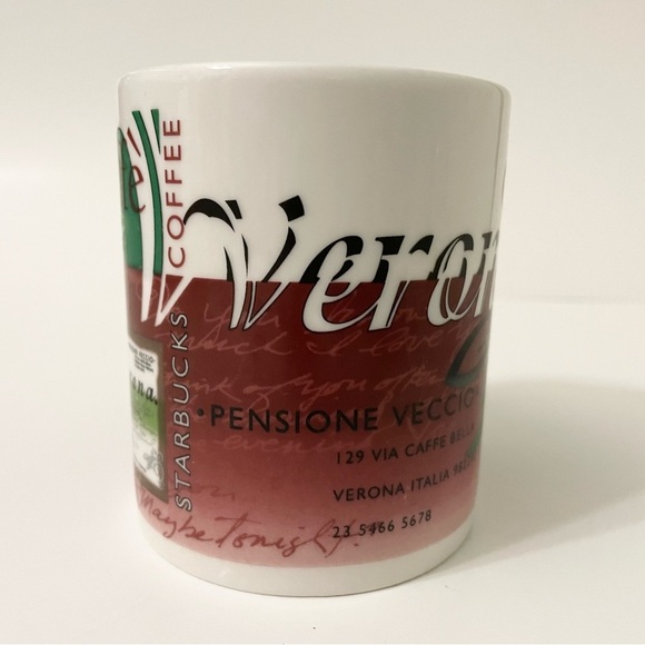 Vtg 1998 Starbucks Coffee Mug Caffe Verona Pensione Veccio - Picture 14 of 16